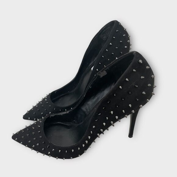 Steve Madden Stiletto Heels Sz 10 Spike Detail Goth Edgy Cocktail Night Out - Picture 3 of 8